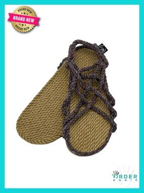Handmade Rope Sandals Unisex Flat Sandals Adjustable Strap